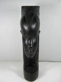 Vintage Primitive Wood Sculpture Bookend African Walnut